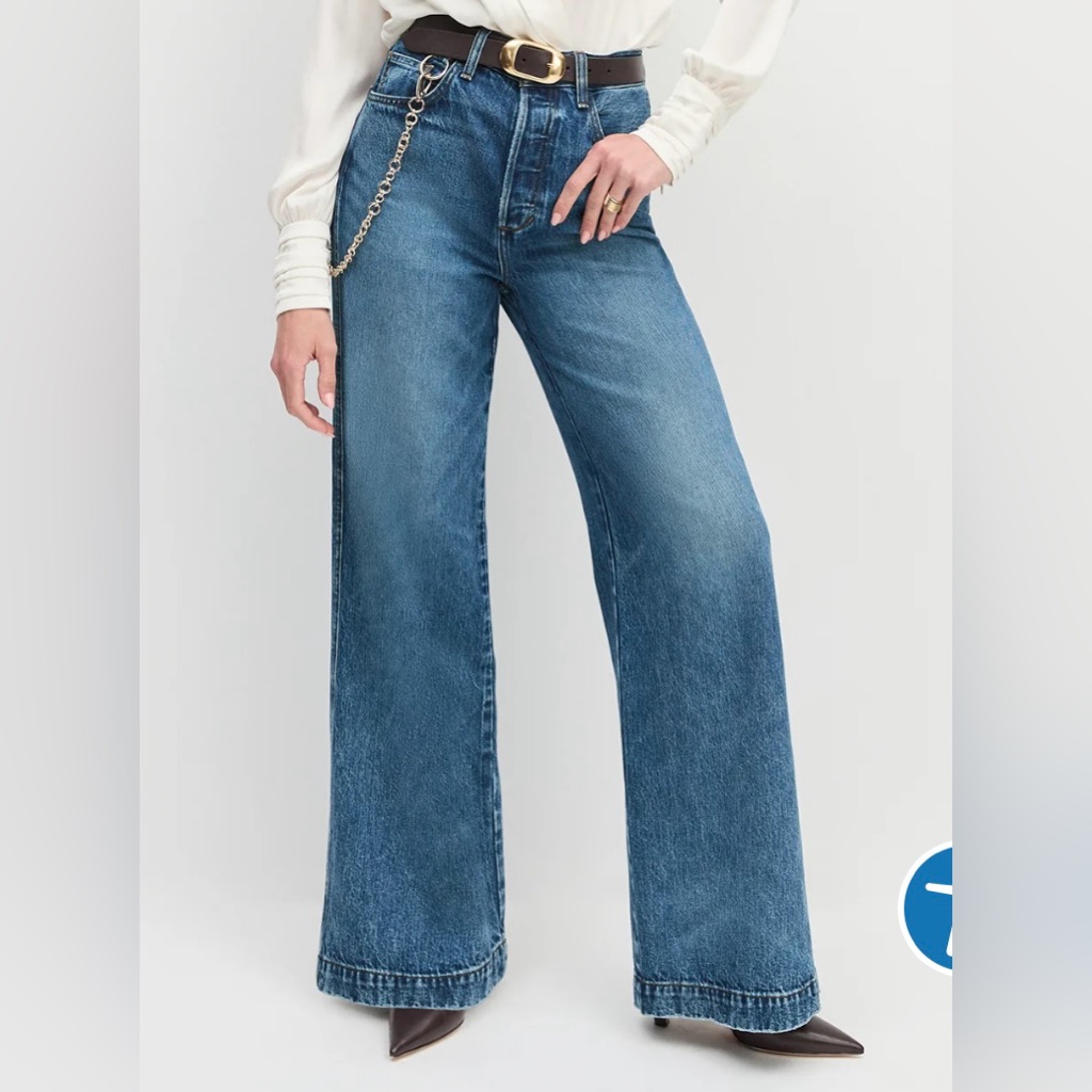 Brand Nwt Favorite Daughter The Masha WideLeg HighRise Jeans